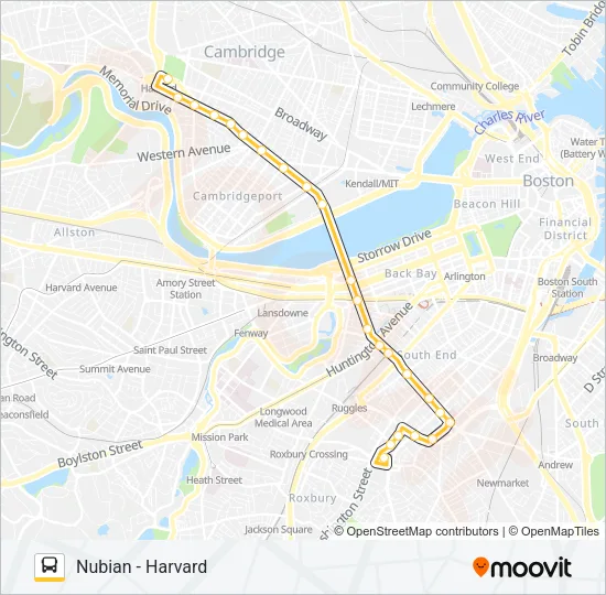 1 Bus Line Map