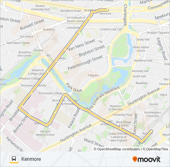 8 Bus Line Map