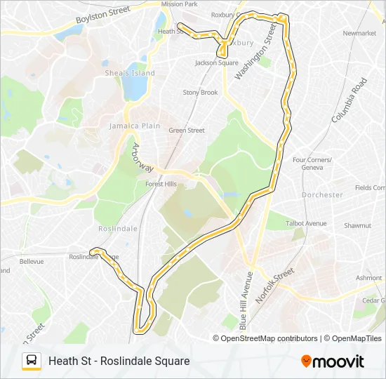 14 Bus Line Map