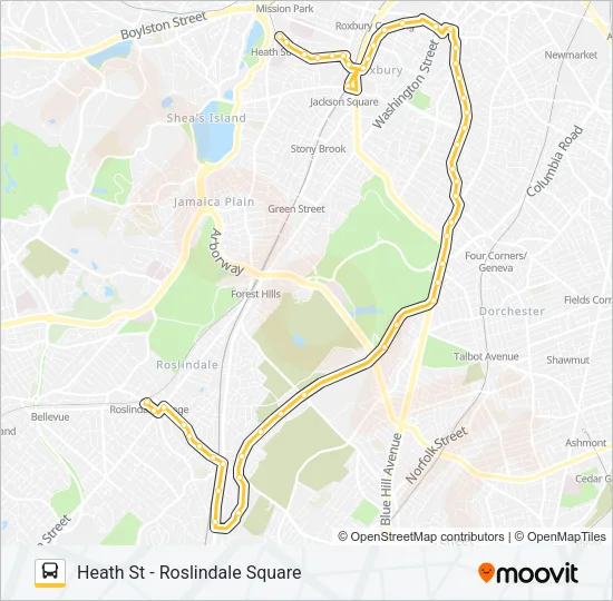 14 Bus Line Map