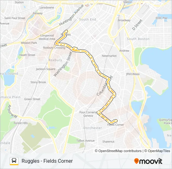 15 Bus Line Map