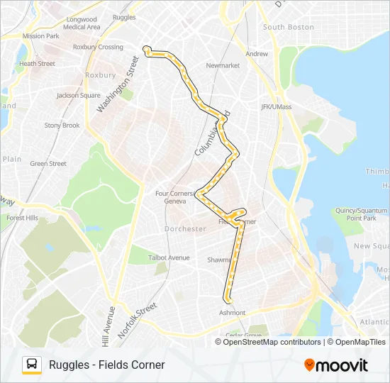 15 Bus Line Map