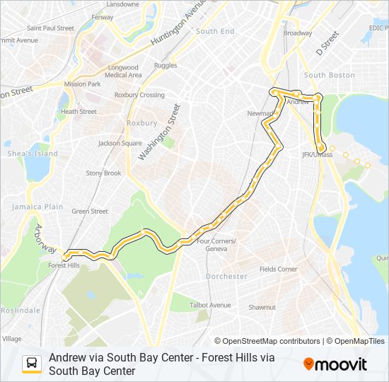 16 Bus Line Map