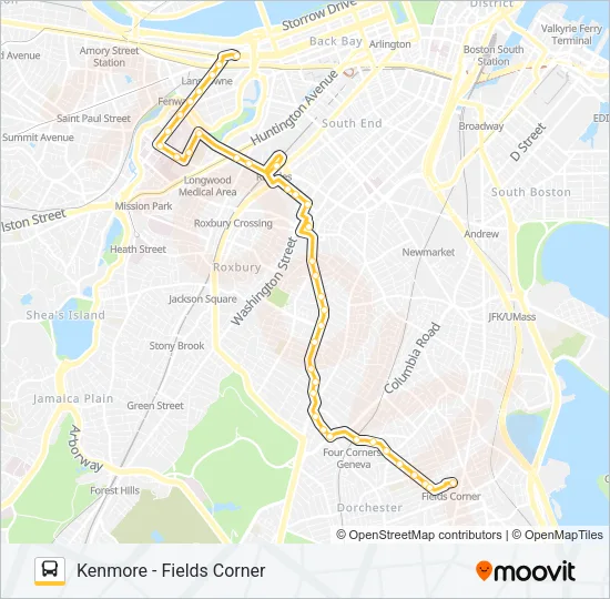 19 Bus Line Map