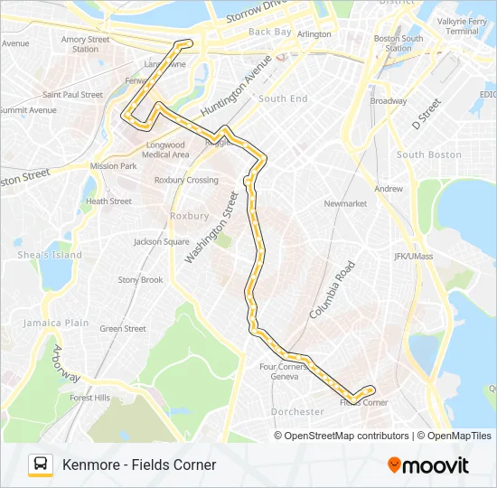 19 Bus Line Map
