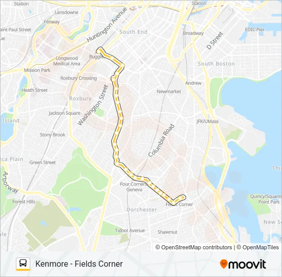 19 Bus Line Map