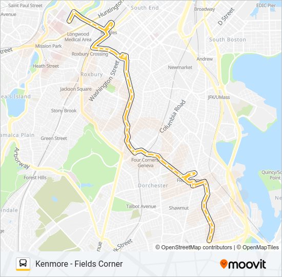 19 Bus Line Map