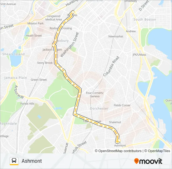22 Bus Line Map