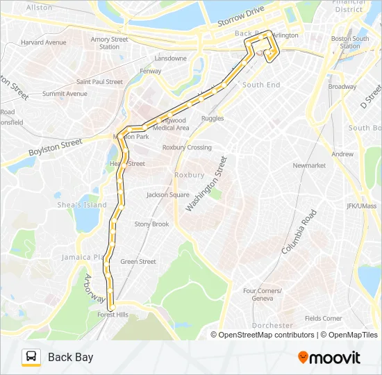 39 Bus Line Map