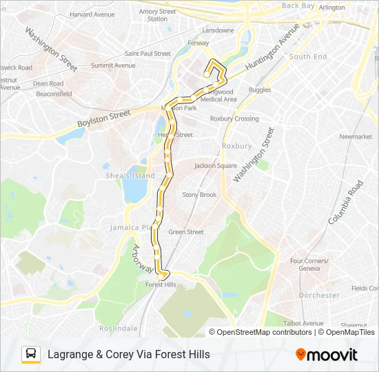 39 Bus Line Map