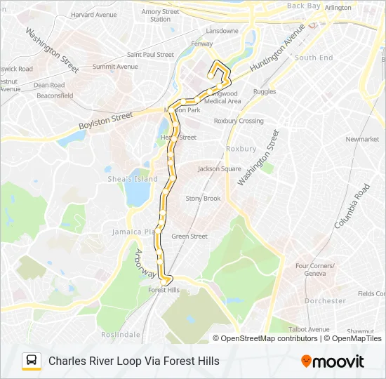 39 Bus Line Map