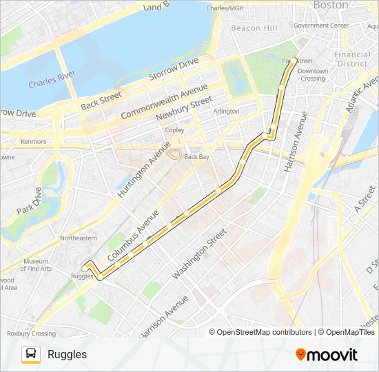 43 Bus Line Map