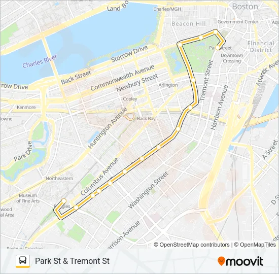 43 Bus Line Map