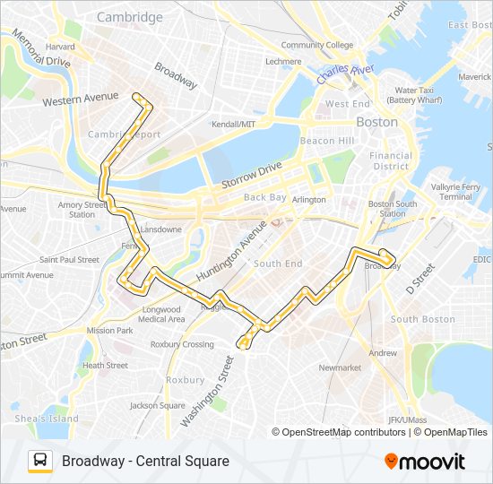 47 Bus Line Map