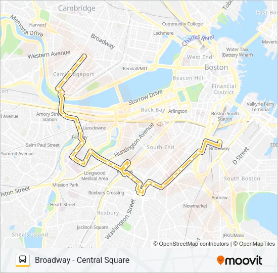 47 Bus Line Map