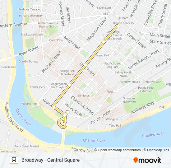 47 Bus Line Map