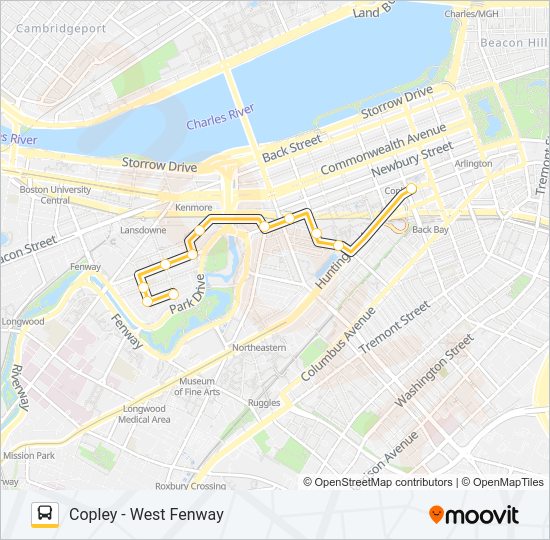 55 route schedules stops maps queensberry st