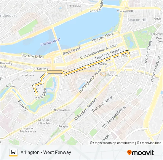 55 Bus Line Map
