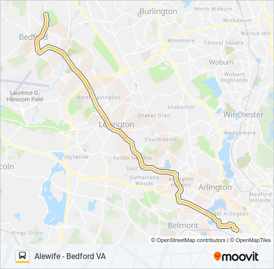 62 Bus Line Map