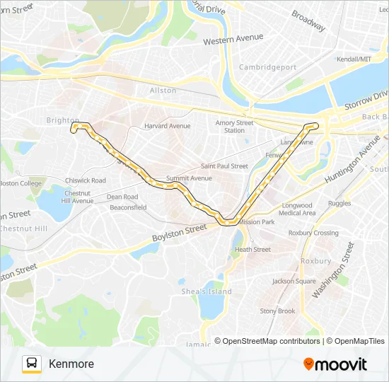 65 Bus Line Map