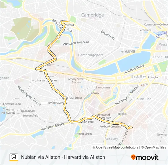 66 Bus Line Map