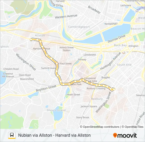 66 Bus Line Map