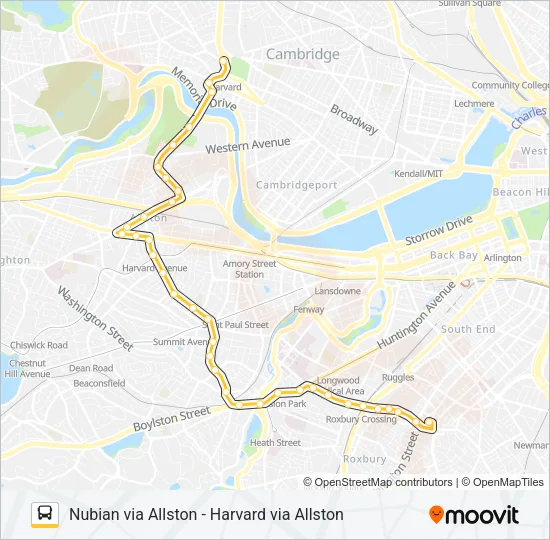 66 Bus Line Map