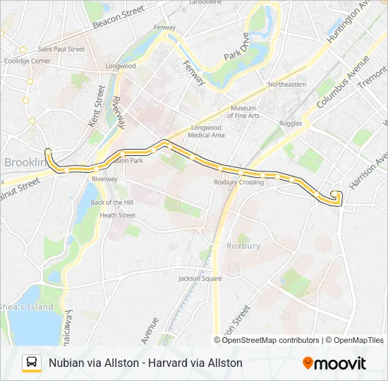 66 Bus Line Map