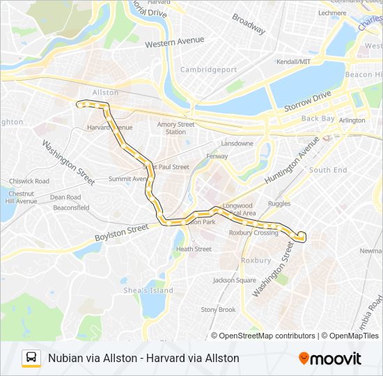 66 Bus Line Map