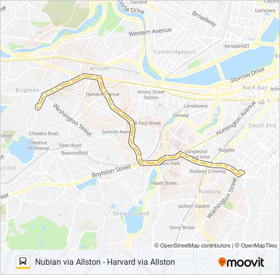 66 bus Line Map