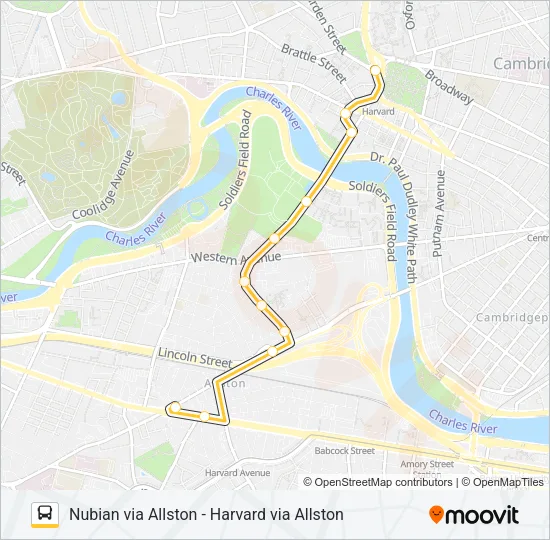 66 Bus Line Map