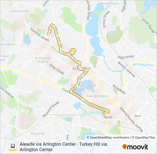 67 Bus Line Map