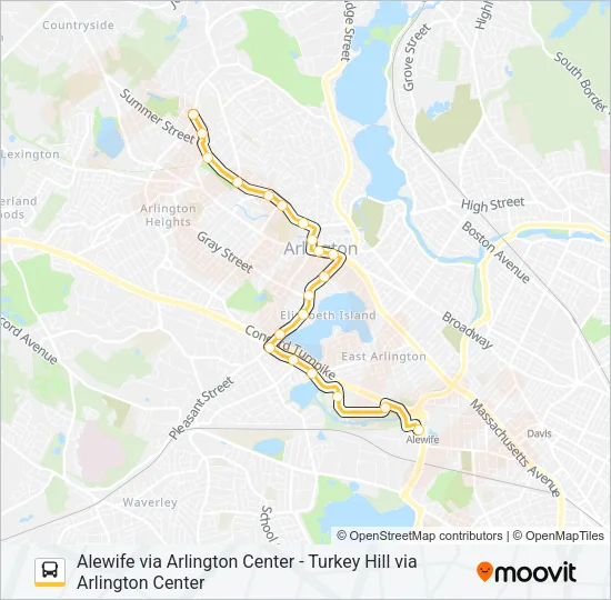 67 Bus Line Map