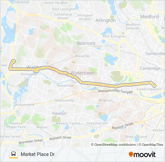 70 Bus Line Map