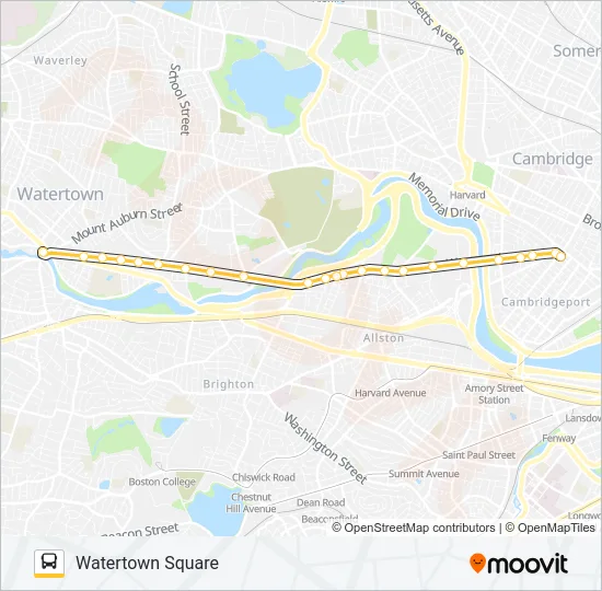 70 Bus Line Map