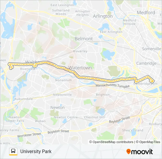 70 Bus Line Map