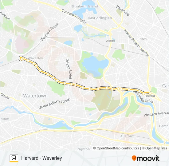 73 Bus Line Map
