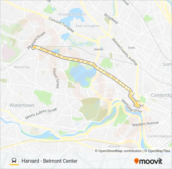 74 Bus Line Map