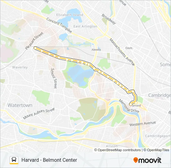 74 Bus Line Map