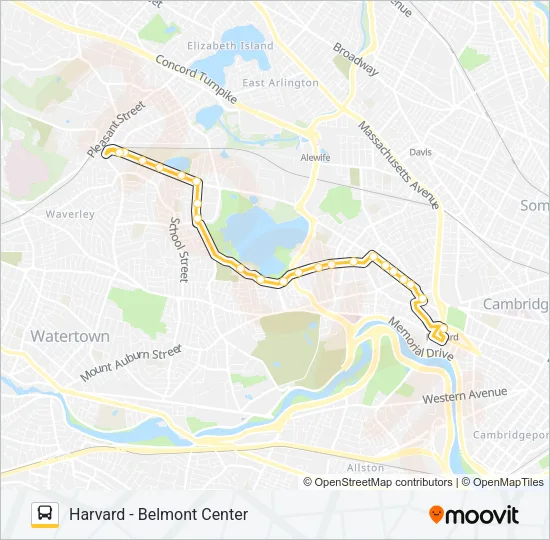 75 Bus Line Map
