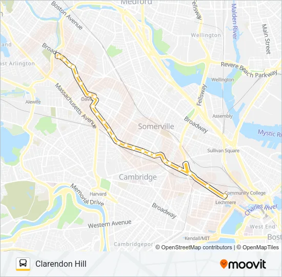 87 Bus Line Map