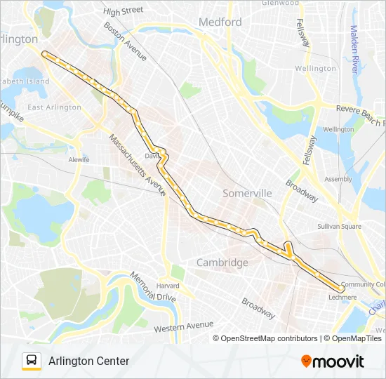 87 Bus Line Map