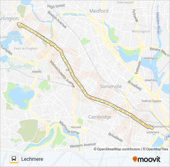 87 Bus Line Map