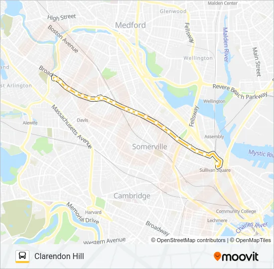 89 Bus Line Map