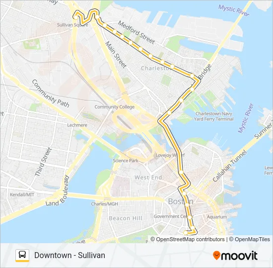 93 Bus Line Map