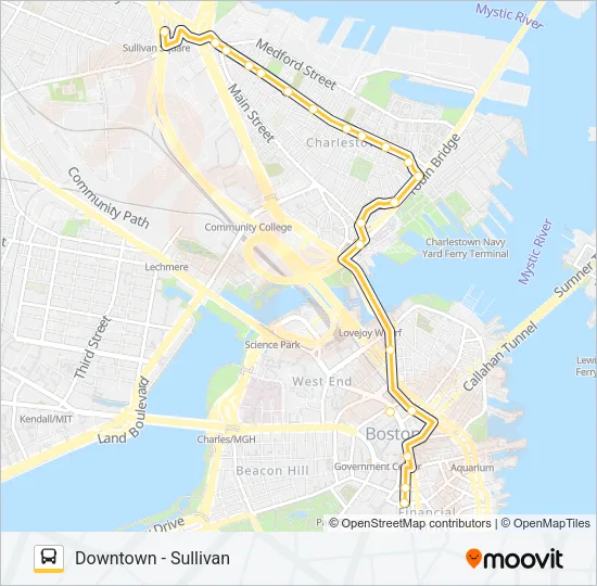 93 Bus Line Map