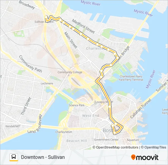 93 Bus Line Map
