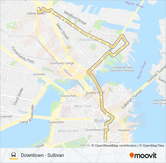 93 Bus Line Map