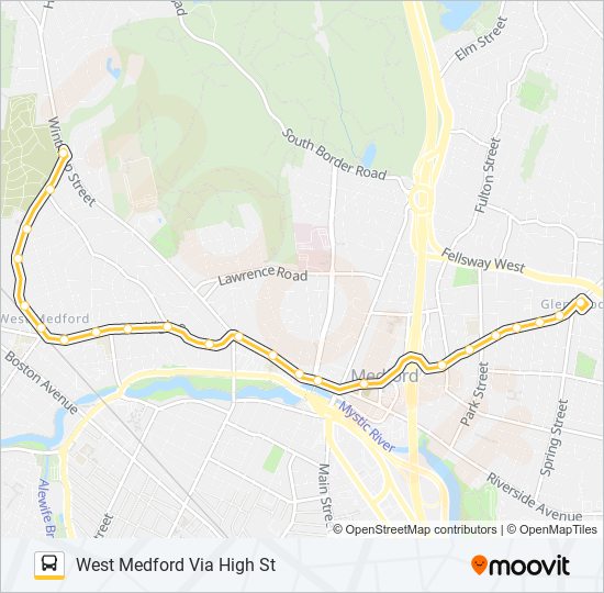 95 Bus Line Map