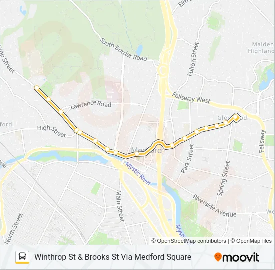 95 Bus Line Map